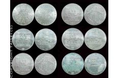 1976 Austria Innbruck Winter Olympics 100 Schillings 6 Silver coin set VF - UNC
