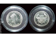 1986 UK XIII Commonwealth Games 2 Pound Silver proof coin UNC