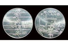 1971 Finland 10th European Athletic Championships 10 Markka Silver coin UNC